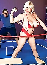 In This Corner, With The G-cup Tits, Shelly The Burbank Bomber!