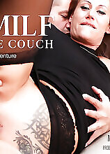 Mature.nl - Milf Celya gets fucked in the ass on her couch