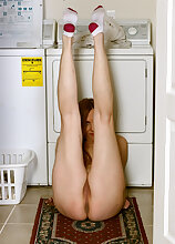 Phoebe Waters Doing Laundry