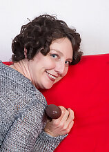42 year old Artemesia from AllOver30 having fun with a big brown toy