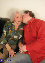 Hairy 78 year old stepgrandma Maria is a cockhungry nympho granny who wants a hard cock in her
