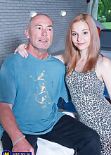 Emily Rose is a hot 20 year old babe who gets laid by a 61 year old masseur