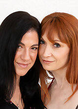 British Lily and Rose are two bisexual MILFS who have mature lesbian sex on a regular base