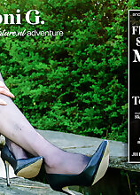 Mature.nl - Skinny masturbating British MILF Toni G. flashes, teases & plays with her shaved pussy & small tits