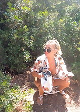 Mature.nl - Leidy De Leon is a hot German MILF that loves to fuck and suck with strangers in the woods