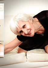Mature.nl - Myra is a hairy 64 year old grandma that loves to fuck younger men and give her a facial