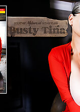 Mature.nl - Big breasted hairy grandma Busty Tina invites you to her cabin and have fun