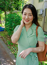 Mature.nl - Megumi Satuki is a Japanese MILF who cheats on her husband with a strapping young lad