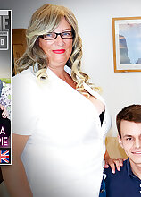 Mature.nl - A big breasted old and young threesome with Camilla Creampie and Sandy Starzz