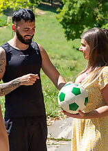 Mature.nl - Big breasted MILF Susi is getting a foursome with three younger guys