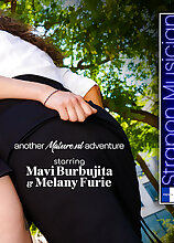 Mature.nl - Spanish MILF Mavi Burbujita does hot young skinny French Melany Furie with a strapon