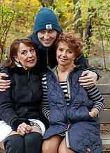 Mature.nl - Running toyboy has the best threesome with horny grannies Danny and Romana