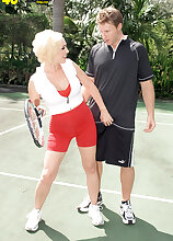 Anal on the tennis court