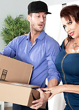 Vanessa, the fuck machine and the delivery man