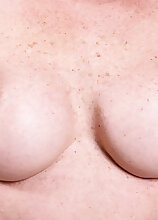 A granny with crotchless panties